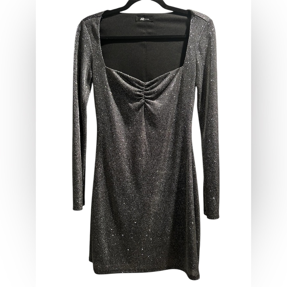JUMP Apparel Macys Black Glitter Dress Small